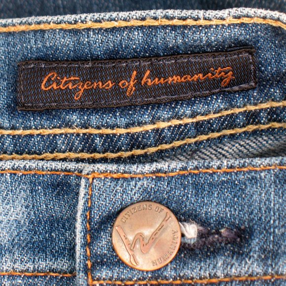 Citizens Of Humanity Ingrid #002 Low Waist Flare Stretch Waist 30" Sz 29 (tag) - Picture 5 of 9